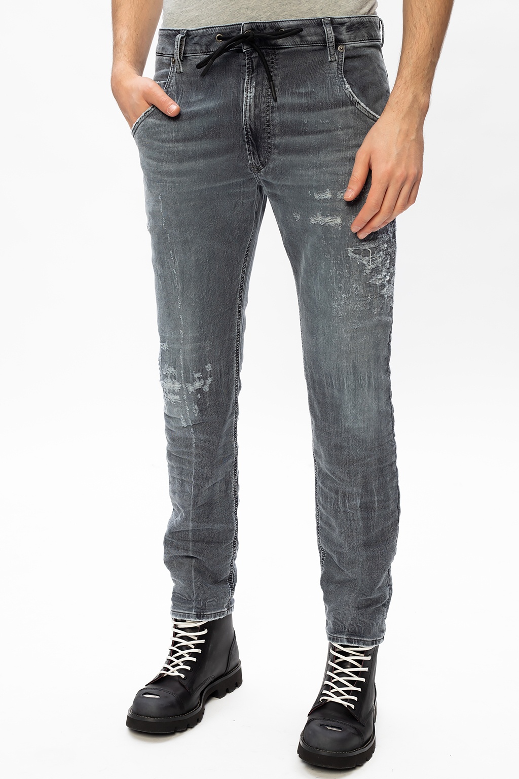 cut jeans - Men's Clothing - Diesel 'Krooley Jogg' raw | petite